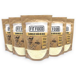 Kit 5 Farinha Grão de Bico Fit Food 200 gramas