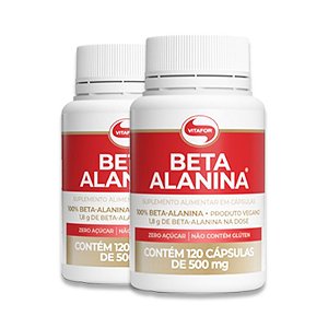 Kit 2 Beta Alanina Vitafor 120 Cápsulas