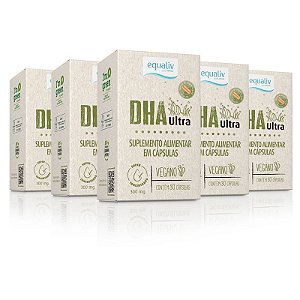 Kit 5 DHA Ultra Vegano Equaliv 30 cápsulas