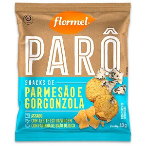 Biscoito de Polvilho Parmesão e Gorgonzola Parô Flormel 40G