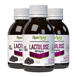 Kit 3 Lactulose Solução Apisnutri 100ml