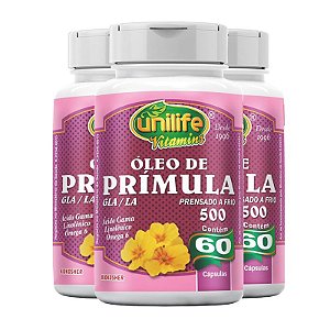 Kit 3 Óleo de Prímula 60 cápsulas Unilife