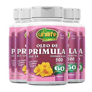 Kit 5 Óleo de Prímula 60 cápsulas Unilife