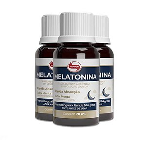 Kit 3 Melatonina Vitafor 20ml