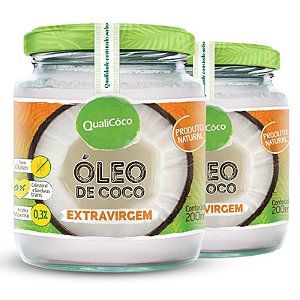 Kit 2 Óleo de Coco Extra Virgem 200ml Qualicôco