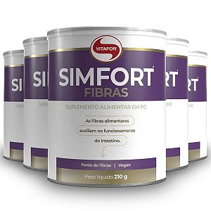 Kit 5 Simfort fibras Vitafor 210g