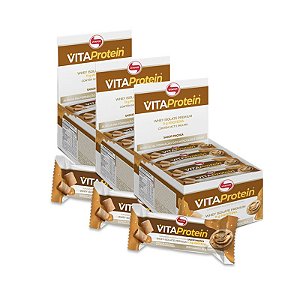 Kit 3 Vita protein vitafor 12 un 36g Paçoca