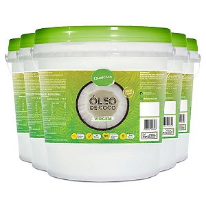 Kit 5 Óleo de Coco Virgem Qualicoco 3 Litros