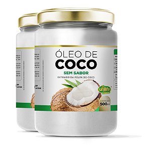 Kit 2 Óleo de coco sem sabor Unilife 500ml