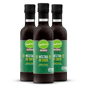 Kit 3 Néctar de coco Qualicoco 50 ml orgânico