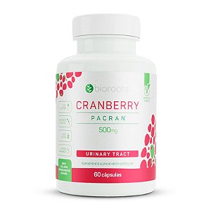 Cranberry 470mg Bioroots Vegana 60 cápsulas