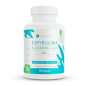 Espirulina 400mg Bioroots Vegana 60 cápsulas
