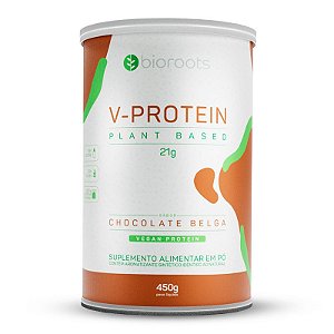 V-protein proteína Bioroots Vegana chocolate belga 450g