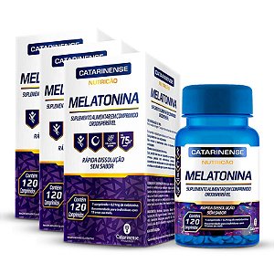 Kit 3 Melatonina Catarinense 120 Comprimídos