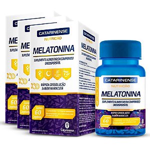 Kit 3 Melatonina Catarinense 60 comprimídos de Maracujá