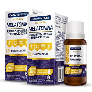 Kit 2 Melatonina em gotas Catarinense Maracujá 20ml