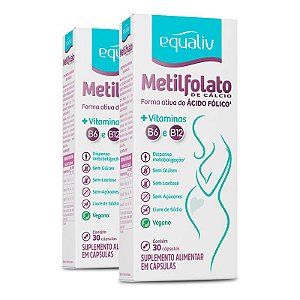 Kit 2 Metilfolato de Cálcio Equaliv 30 comprimidos
