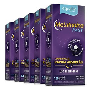 Kit 5 Melatonina Sublingual Equaliv 120 comprimidos