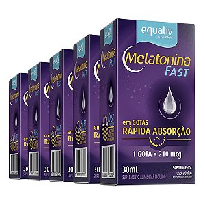 Kit 5 Melatonina Equaliv 30 ml