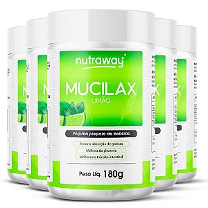 Kit 5 Mucilax Limão Nutraway 180g