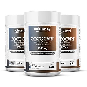 Kit 3 Cococart Nutraway 1000mg 60 cápsulas