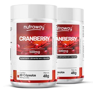 Kit 2 Cranberry Nutraway 500mg 60 cápsulas