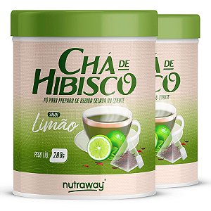 Kit 2 Chá De Hibisco Limão Nutraway 200g