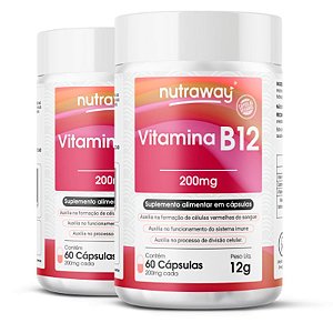 Kit 2 Vitamina B12 Nutraway 60 cápsulas