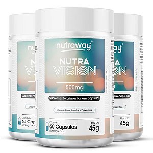 Kit 3 Nutra Vision 500mg Nutraway 60 cápsulas