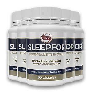 Kit 5 Sleepfor Vitafor 60 Cápsulas