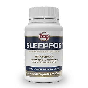 Sleepfor Triptofano, B3, B6 + Glicina Vitafor 60 cápsulas