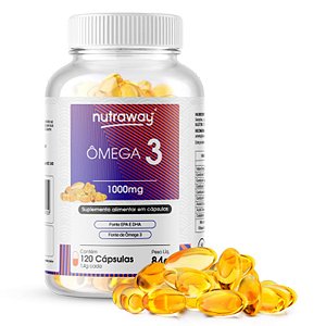 Ômega 3 1g Nutraway 120 cápsulas