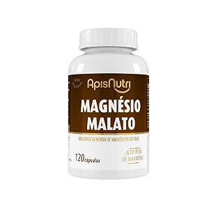 Magnésio Malato 650mg Apisnutri 120 cápsulas