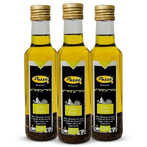 Kit 3 Óleo Saborizado Lemon Pepper Pazze 250ml