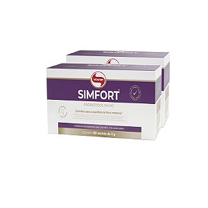Kit 2 Simfort Mix de Probióticos Vitafor 60 sachês de 2g