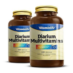 Kit 2 Diarium Multivitamins Vitaminlife 120 cápsulas