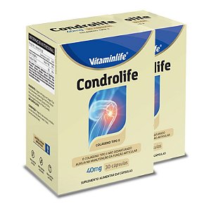 Kit 2 Condrolife Vitaminlife 30 cápsulas