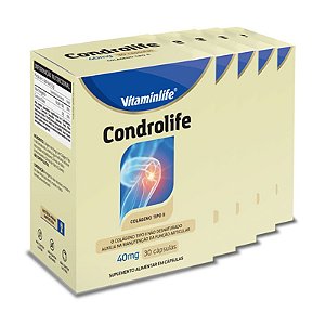 Kit 5 Condrolife Vitaminlife 30 cápsulas