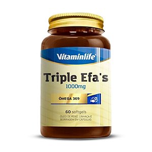 Triple Efa´S Vitaminlife 60 cápsulas