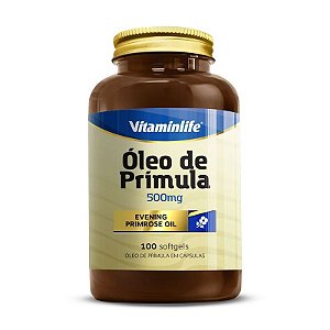 Óleo De Prímula 500mg Vitaminlife 100 cápsulas