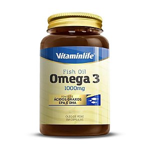 Óleo De Peixe Ômega 3 Vitaminlife 120 cápsulas