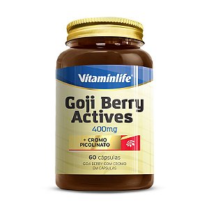 Goji Berry Actives + Cromo Vitaminlife 60 cápsulas