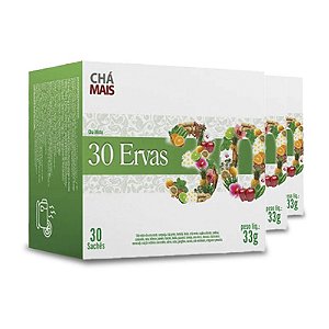 Kit 3 Chá Misto 30 Ervas Flores e Frutas Chá Mais 30 Sachês