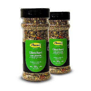 Kit 2 Tempero Chimichurri com pimenta Pazze 50g