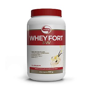 Whey Protein Vitafor Fort 3W 900g Baunilha