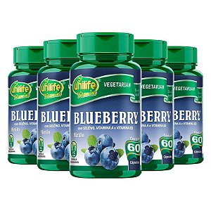 Kit 5 Blueberry Unilife 60 cápsulas