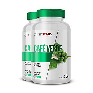 kit 2 Café Verde 500mg Clinic Mais 60 cápsulas