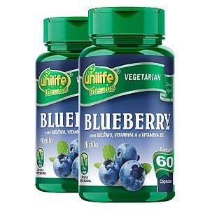 Kit 2 Blueberry Unilife 60 cápsulas