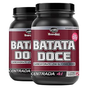 Kit 2 Batata Doce Roxa Farinha Concentrada 4:1 100% Pura Unilife 1kg