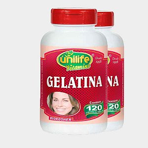Kit 2 Gelatina 120 cápsulas Unilife